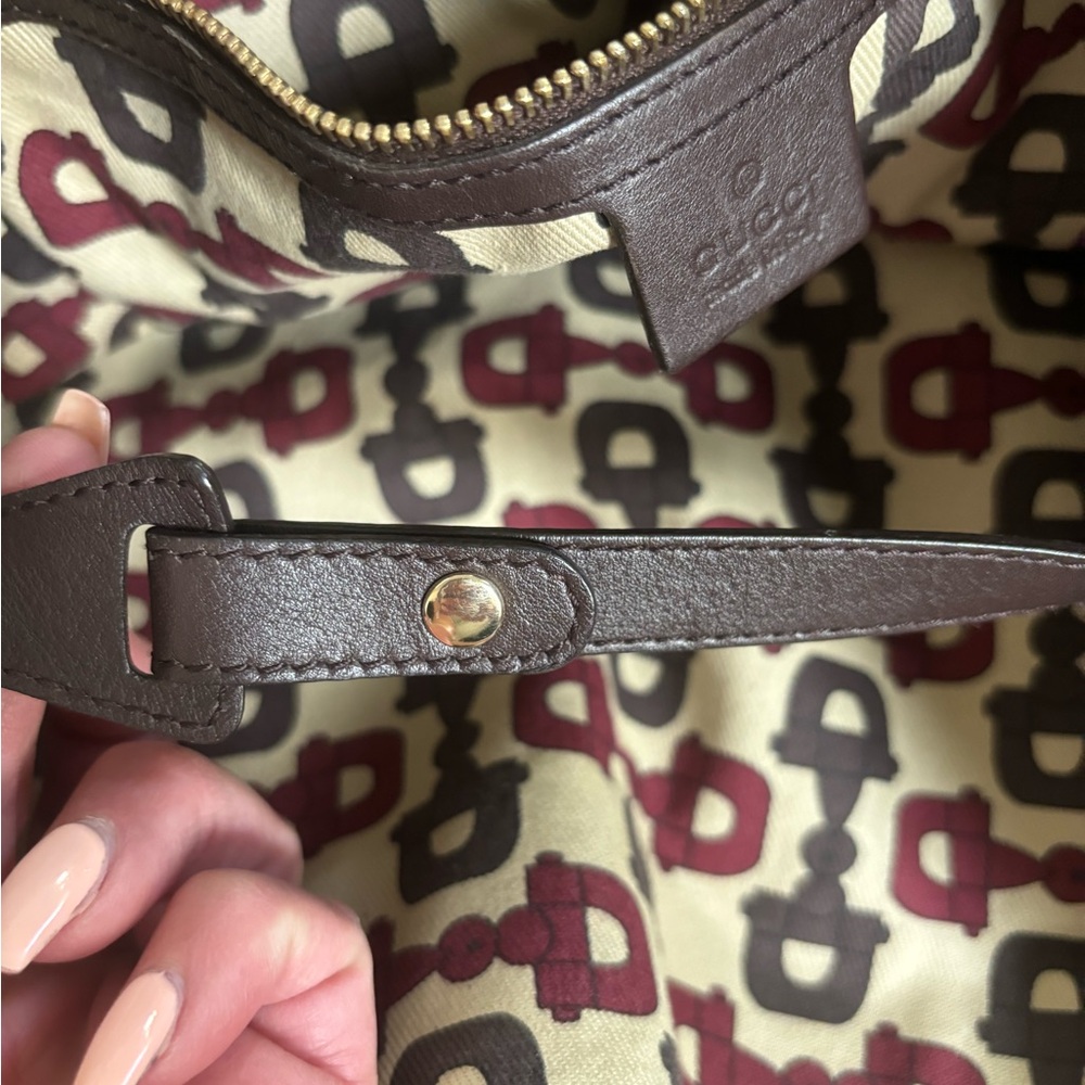Gucci Brown Guccissima Leather Medium Horsebit Pelham Bag and wallet - Picture 12 of 16